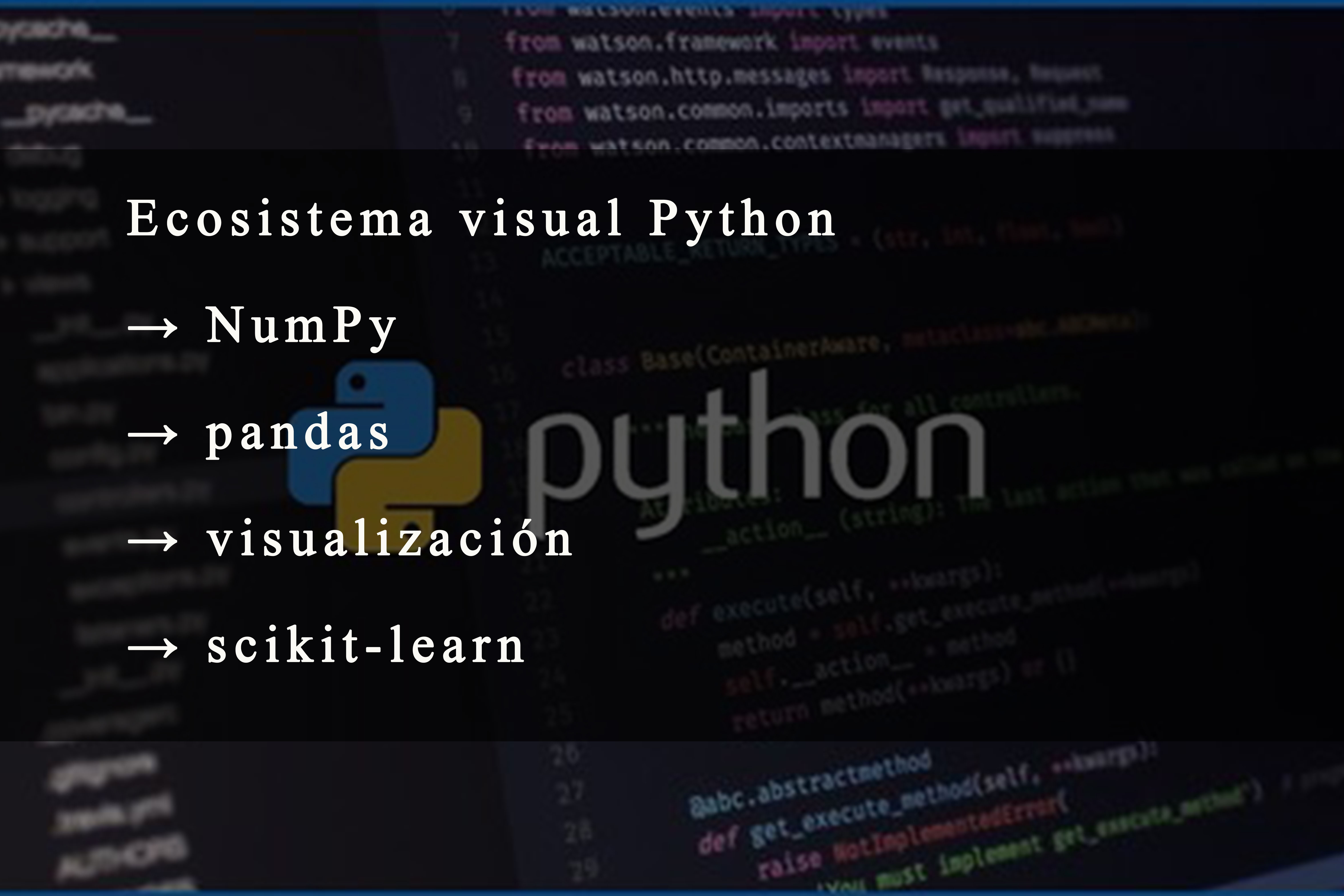 Ecosistema Python para an&aacute;lisis de datos y Data Science