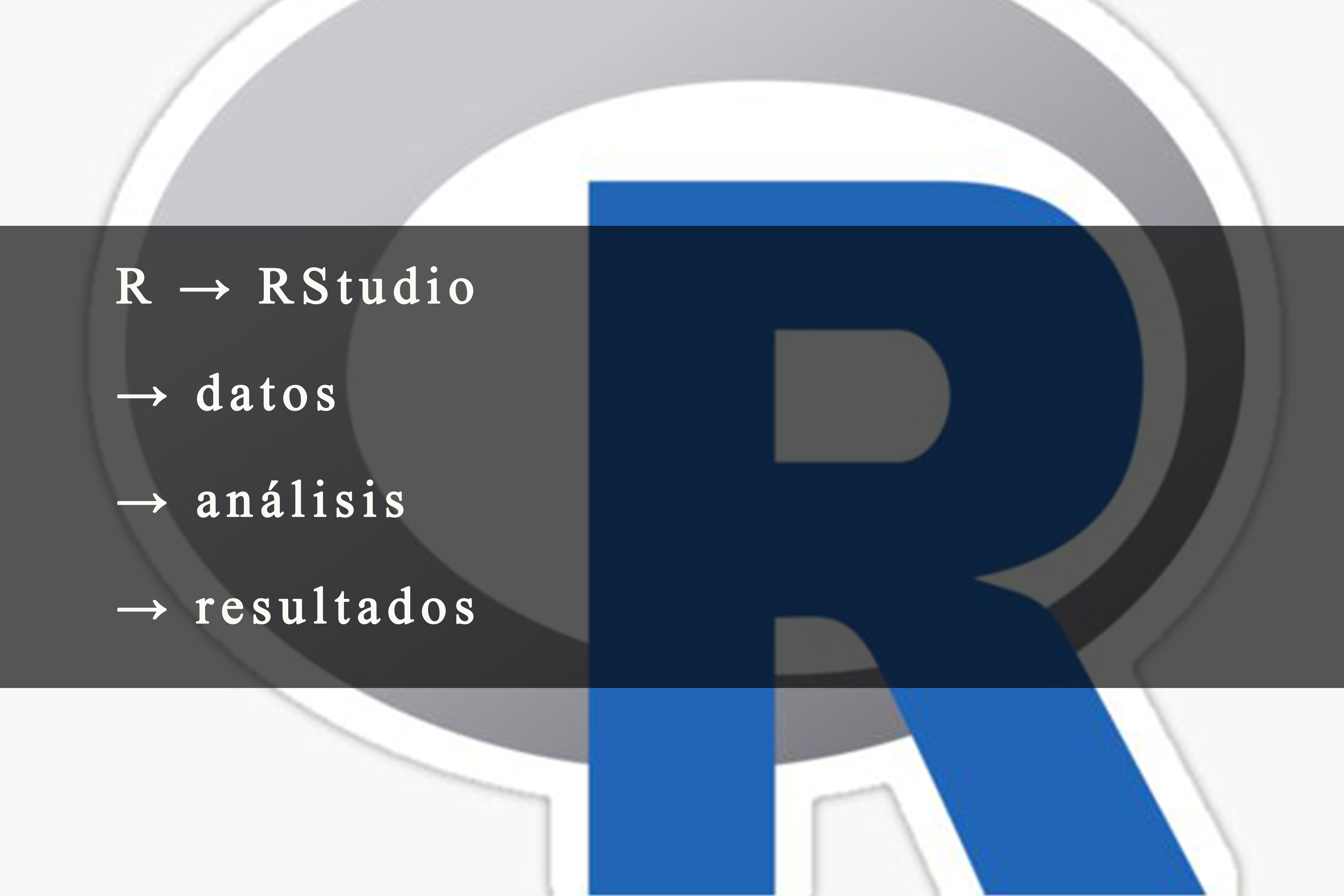 Flujo de trabajo básico para análisis de datos con R