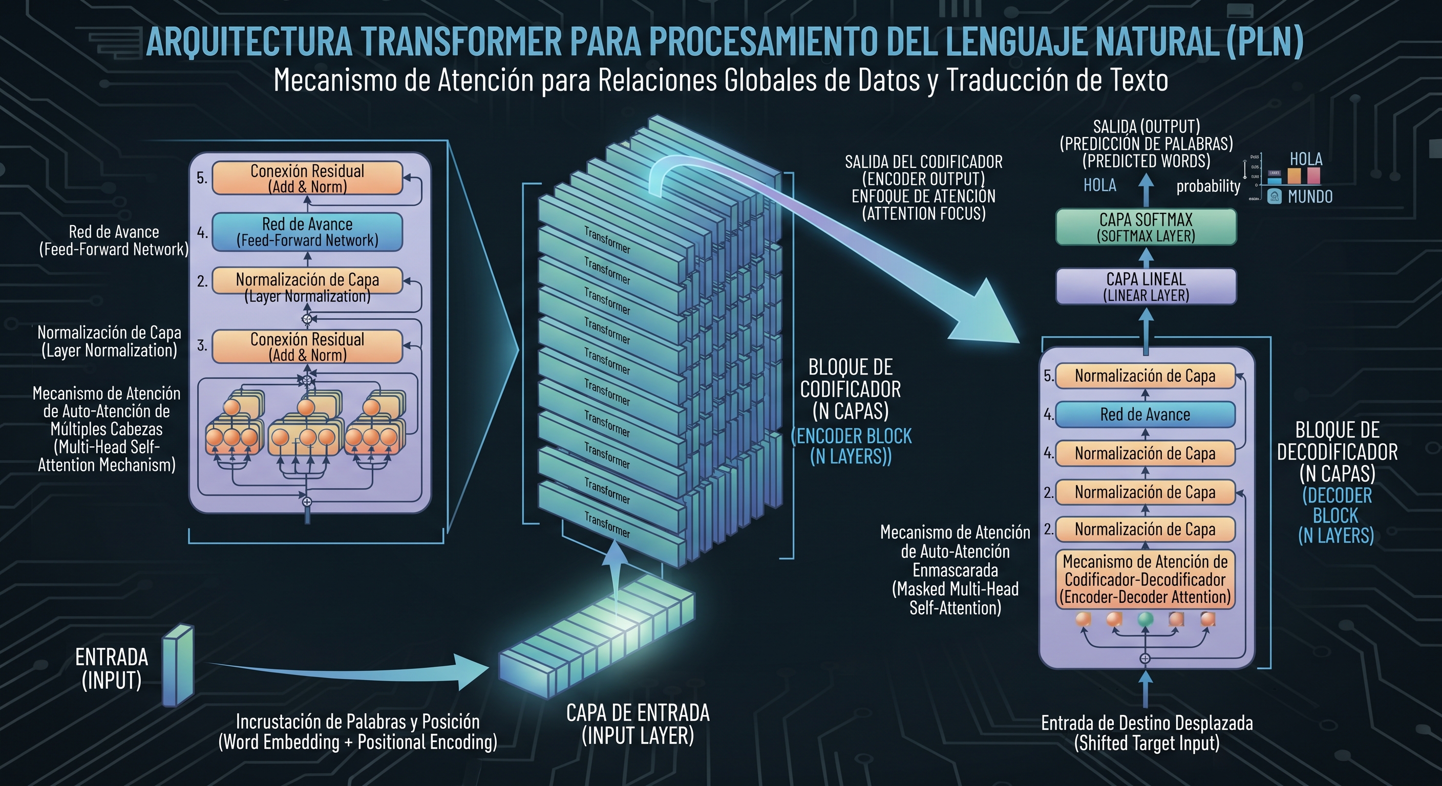 Arquitectura Transformer para el procesamiento del lenguaje natural